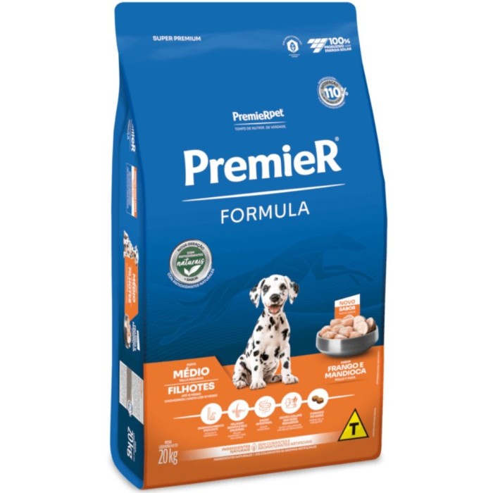 Premier Formula - Cães Filhotes Porte Médio - Frango e Mandioca
