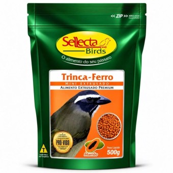 Sellecta Birds Trinca-ferro - Mini extrusado de mamão 500g