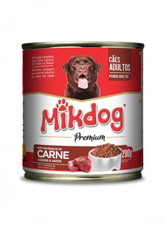 Patê Mikdog Cães 290g Carne