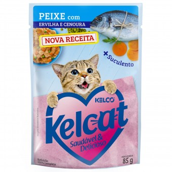 Alimento Úmido Sachê Kelcat 85g
