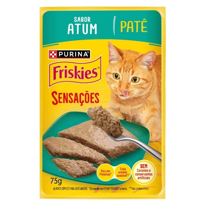 Sachê Friskies Sensações Patê - Gatos Adultos - Atum
