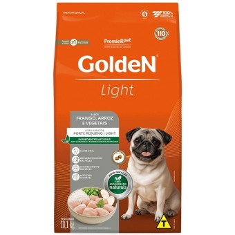 Golden Light - Cães Adultos Porte Pequeno - Frango, Arroz e Vegetais