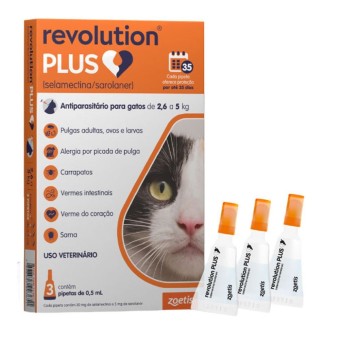 Revolution PLUS - antiparasitário para Gatos