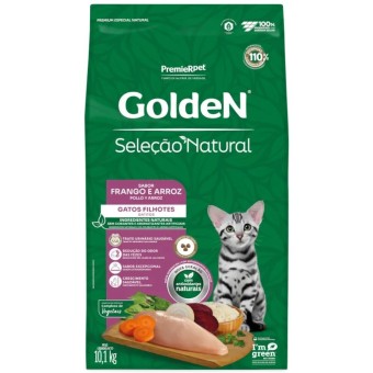 Golden Seleção Natural - Gatos Filhotes - Frango e Arroz