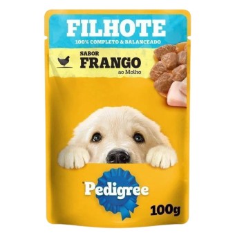 Sachê Pedigree - Cães Filhotes - Frango