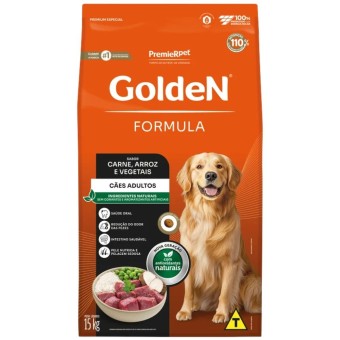 Golden Formula - Cães Adultos - Carne, Arroz e Vegetais