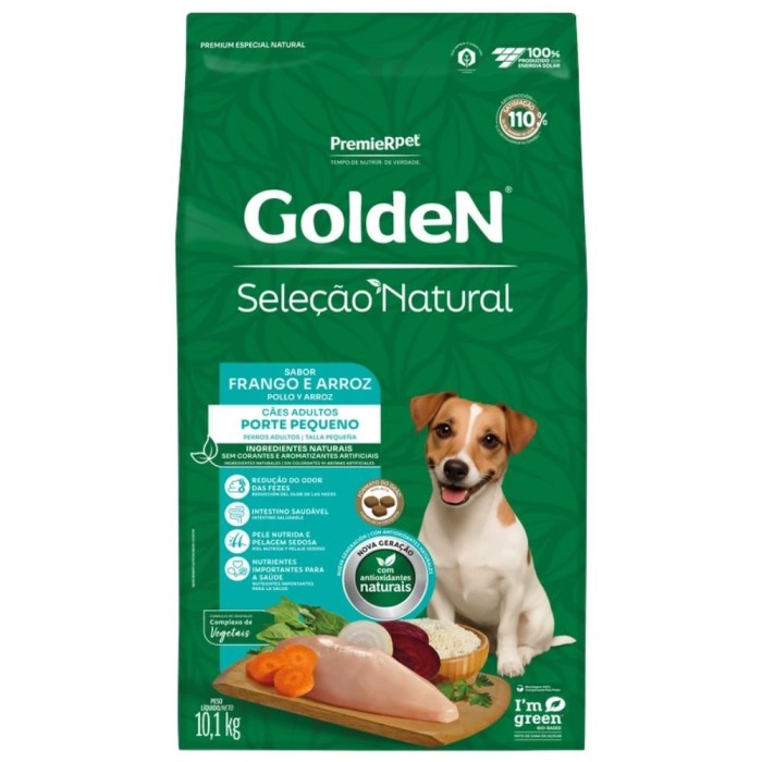 Golden Seleção Natural - Cães Adultos Porte Pequeno - Frango e Arroz