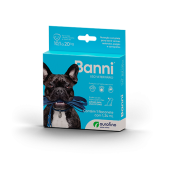 Banni Cão Antipulgas, Carrapatos e Vermífugo Endoctocida