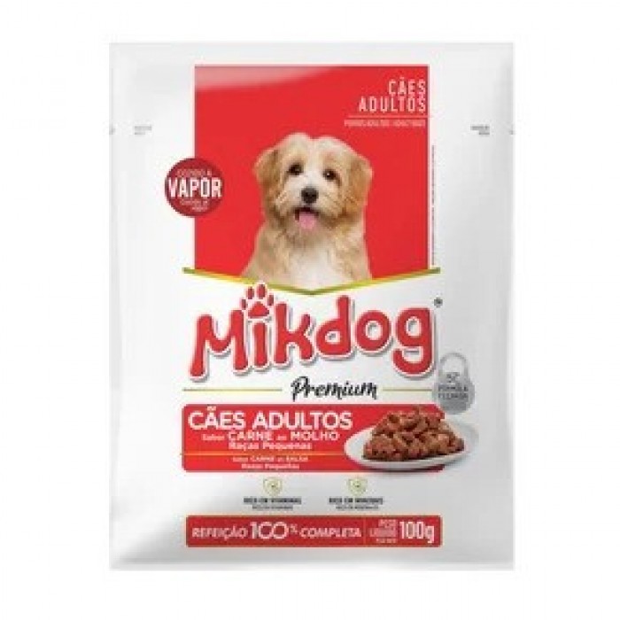 Sachê Mikdog Cães Adultos Raças Pequenas e Minis 100g