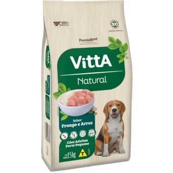 Vitta Natural - Cães Adultos Porte Pequeno - Frango e Arroz