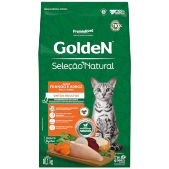 Golden Seleção Natural - Gatos Adultos - Frango e Arroz