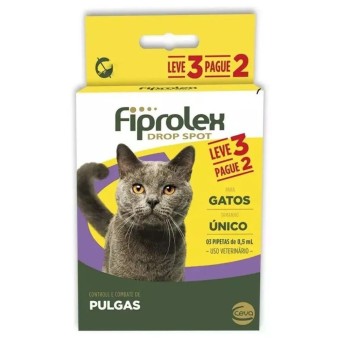 Fiprolex Drop Spot - antipulgas em pipeta para Gatos