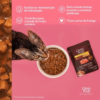 Sachê Gran Plus Gourmet - Gatos Filhotes - Frango