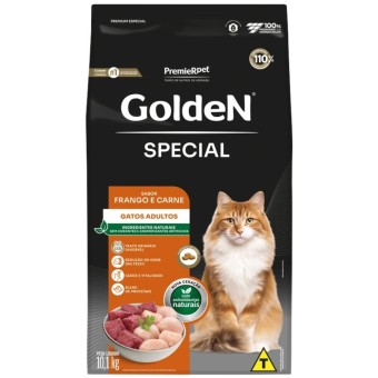 Golden Special - Gatos Adultos - Frango e Carne
