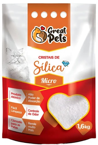 Areia Great Pets - Silica - Fina 1,6 Kg