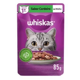 Sachê Whiskas - Gatos Adultos - Cordeiro ao molho
