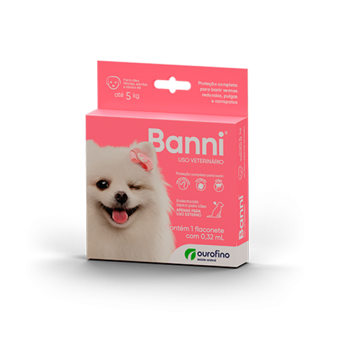 Banni Cão - Pipeta Antipulgas, Carrapatos e Vermífugo Endoctocida