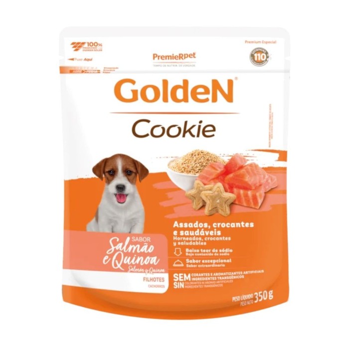 Cookie Golden - Cães Filhotes - Salmão e Quinoa