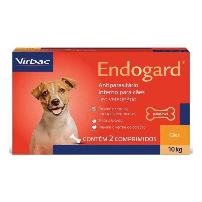 Endogard - vermifugo e giardicida para Cães em comprimidos